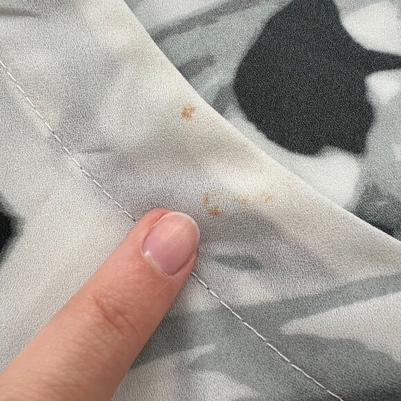 Bryn‎ Walker Abstract Print Shift Tunic Dress Size S Sheer Artsy Lagenlook - Picture 2 of 12